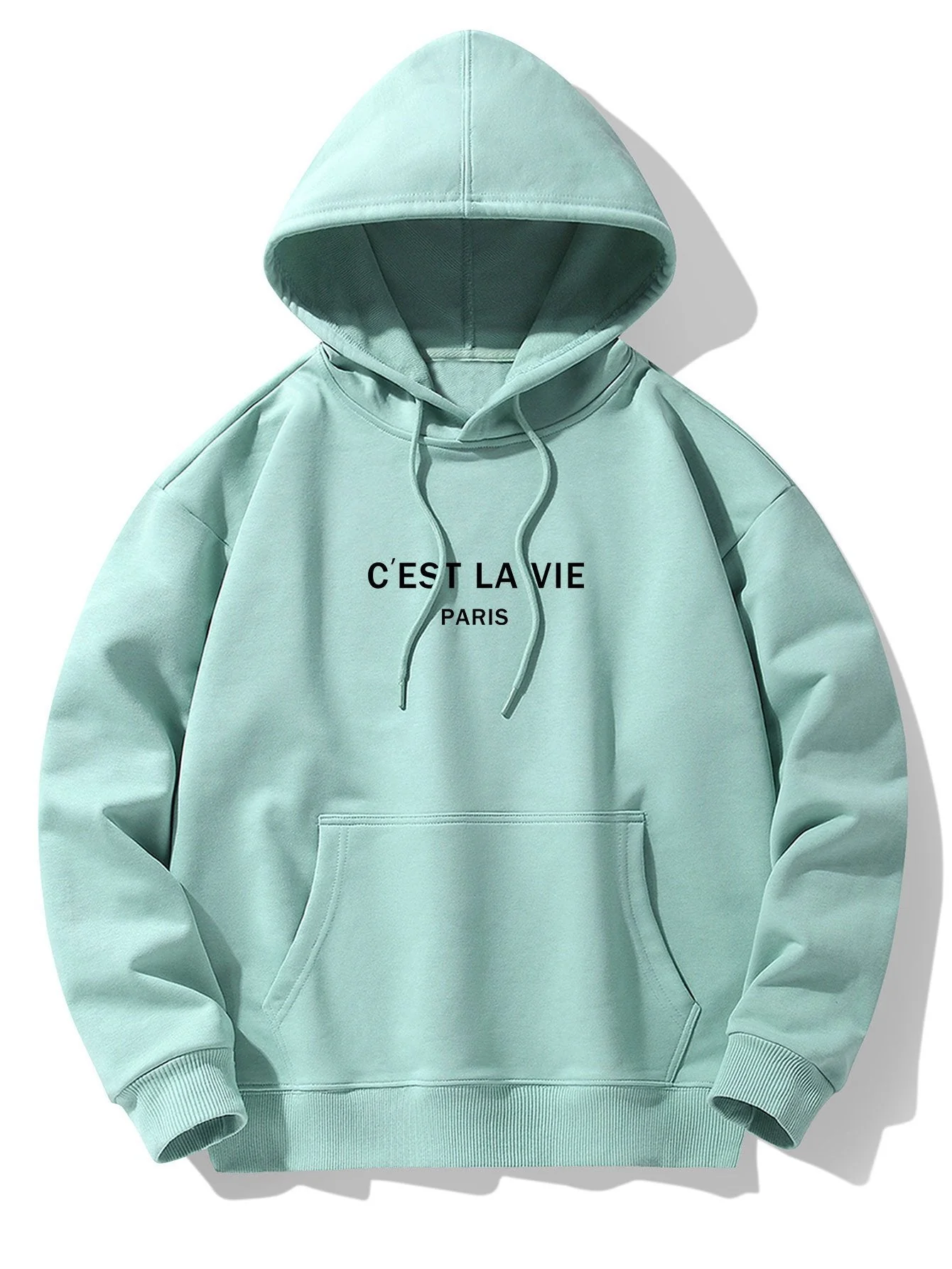 Cyrus | Paris Print Cotton Blend Hoodie - Image 9