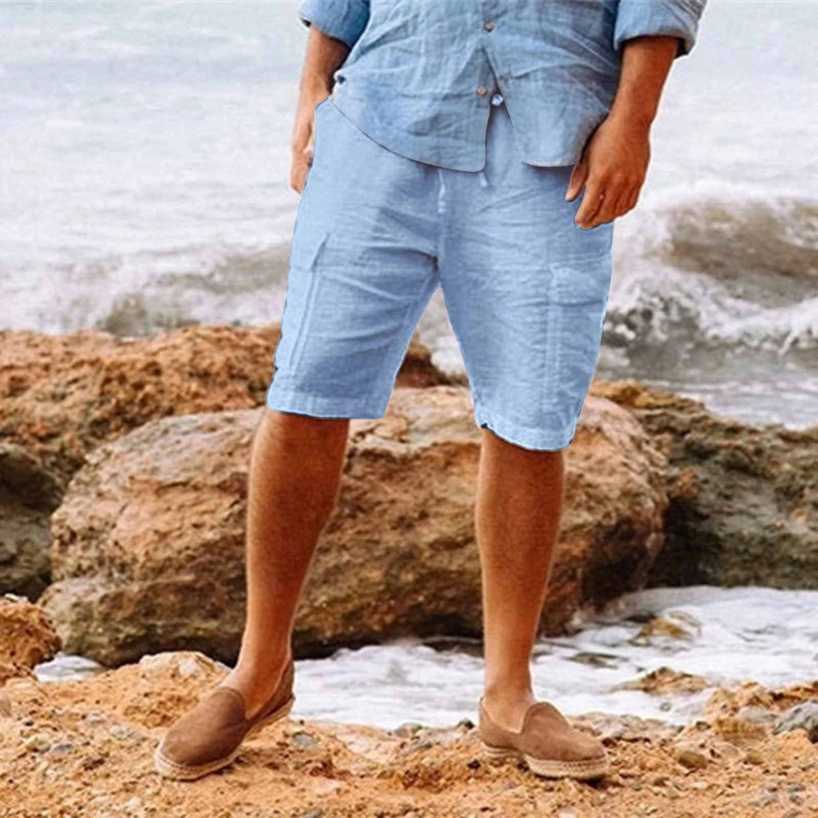 Dacre® | Comfortable Linen Shorts For Men - Image 4