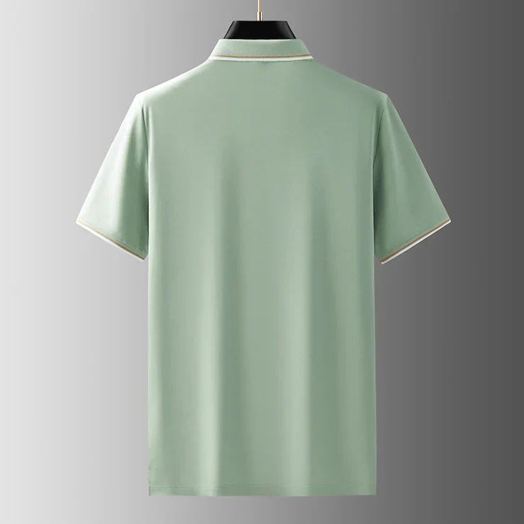 Dale® | Silk Polo With V-Neck - Image 5