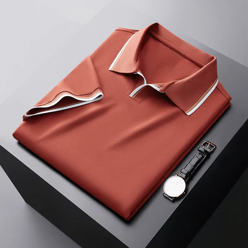 Dale® | Silk Polo With V-Neck - Image 8