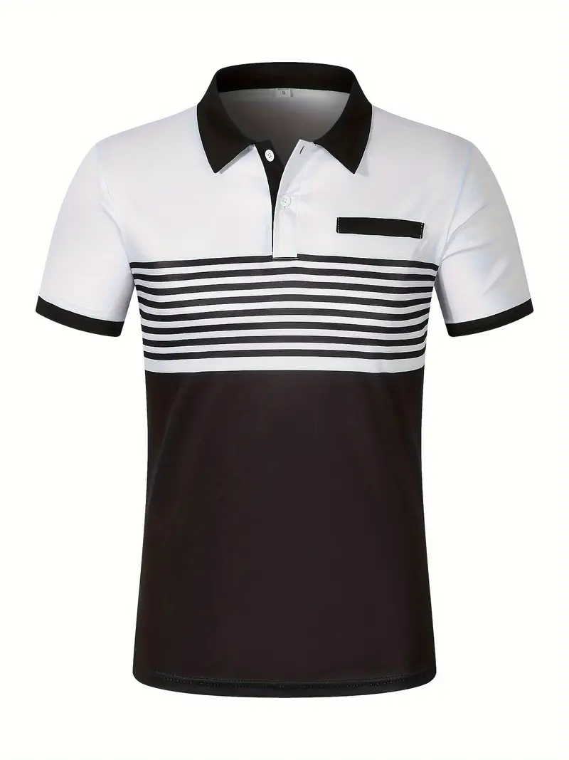 Dale® | Striped Casual Color Block Short Sleeve Shirt - Image 15