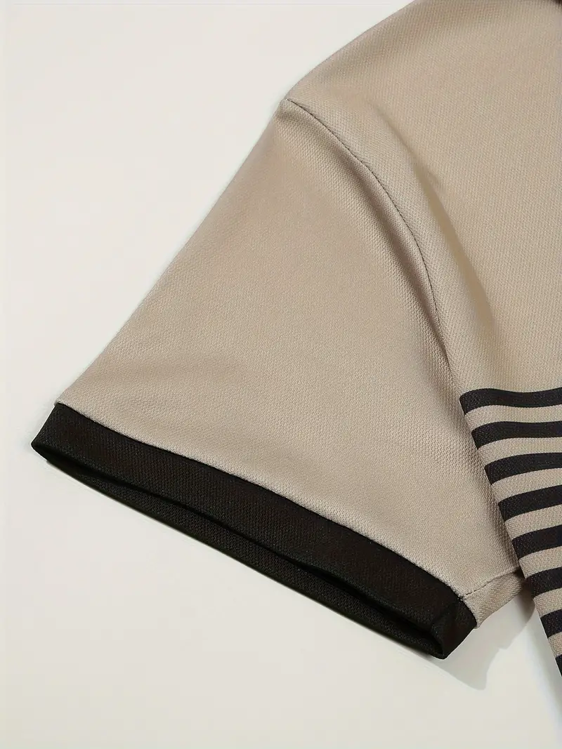 Dale® | Striped Casual Color Block Short Sleeve Shirt - Image 26