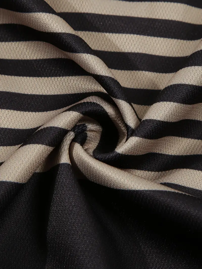 Dale® | Striped Casual Color Block Short Sleeve Shirt - Image 28
