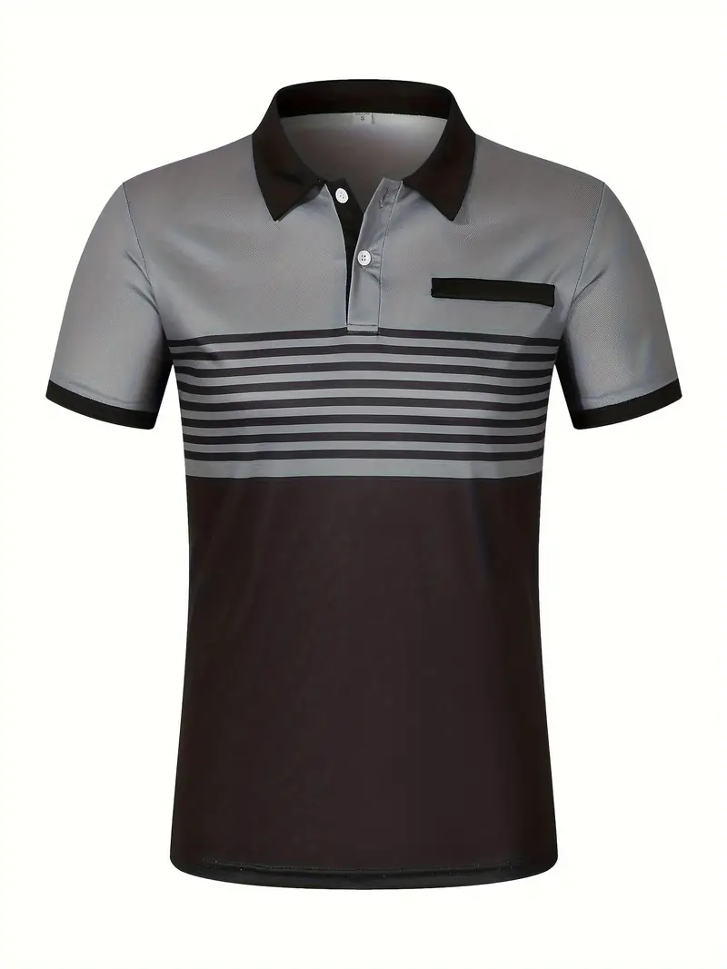 Dale® | Striped Casual Color Block Short Sleeve Shirt - Image 29