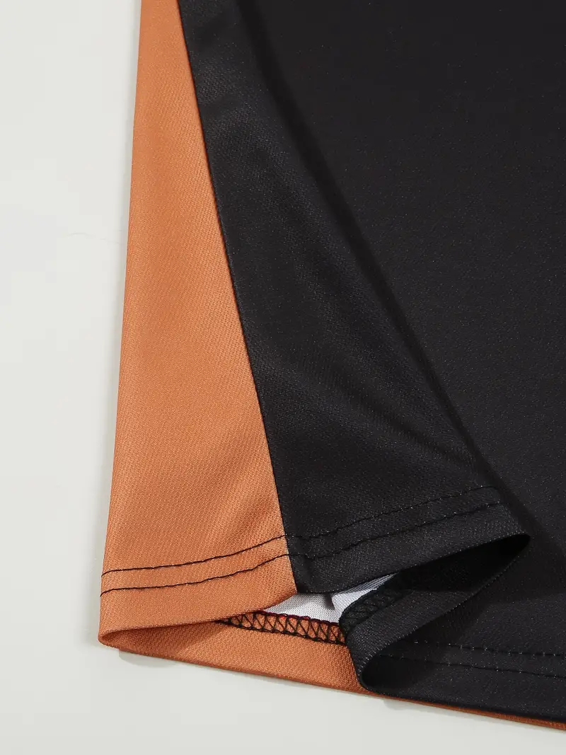 Dale® | Striped Casual Color Block Short Sleeve Shirt - Image 48