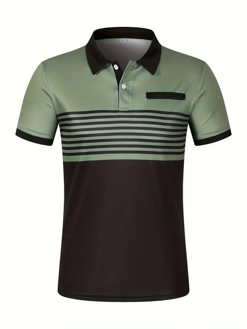 Dale® | Striped Casual Color Block Short Sleeve Shirt - Image 7