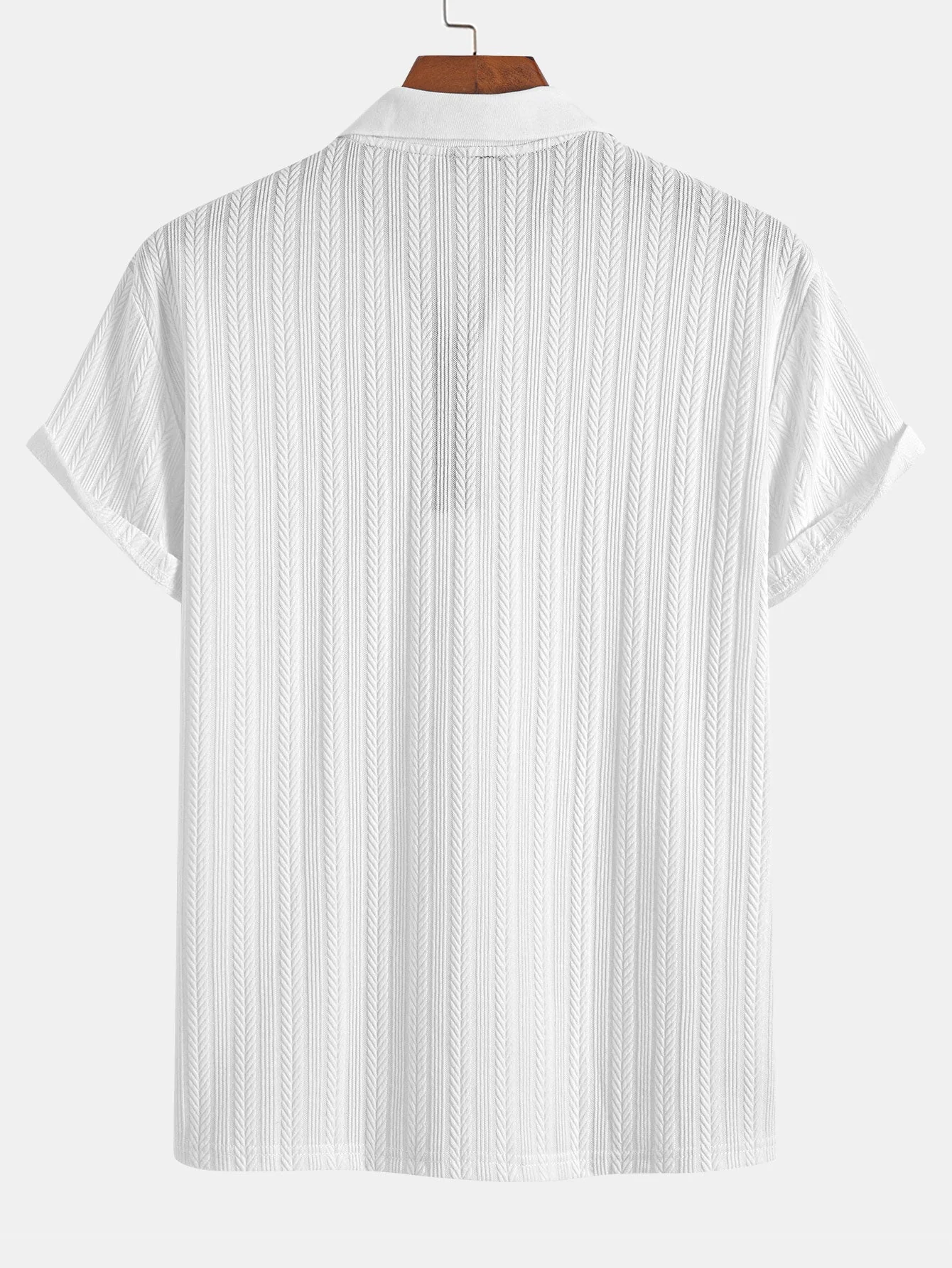 Dallas® | Textured Zipper Polo - Image 8