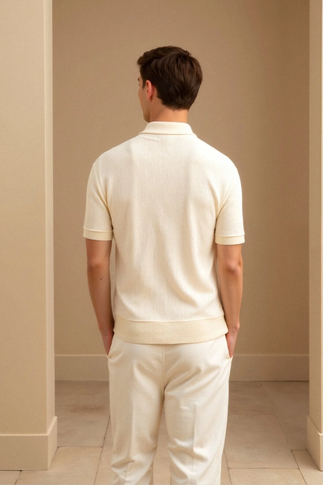 Dalmacio® | Knit Polo Shirt for Men – Timeless Short Sleeve Polo in Old Money Style - Image 3