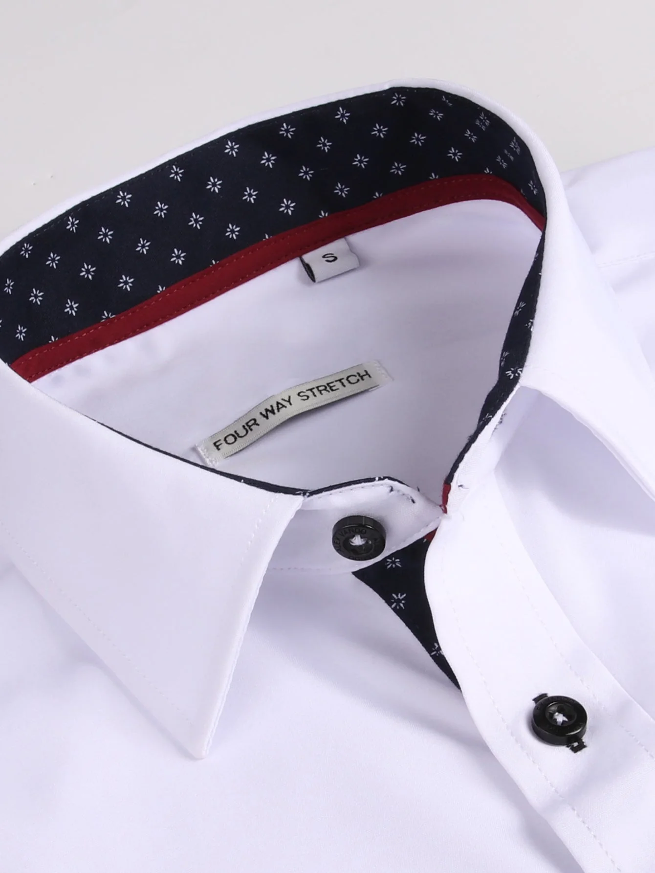 Dalmacio® | Long Sleeve Contrast Dress Shirt - Image 10