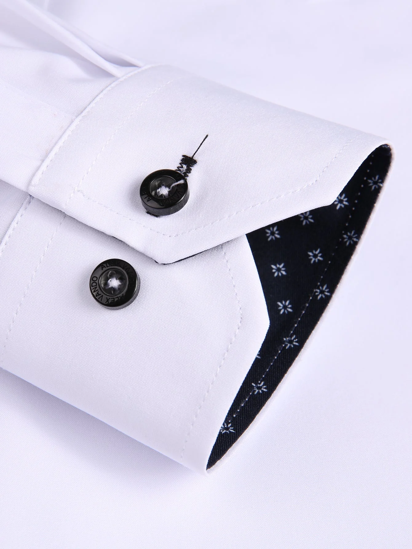 Dalmacio® | Long Sleeve Contrast Dress Shirt - Image 11