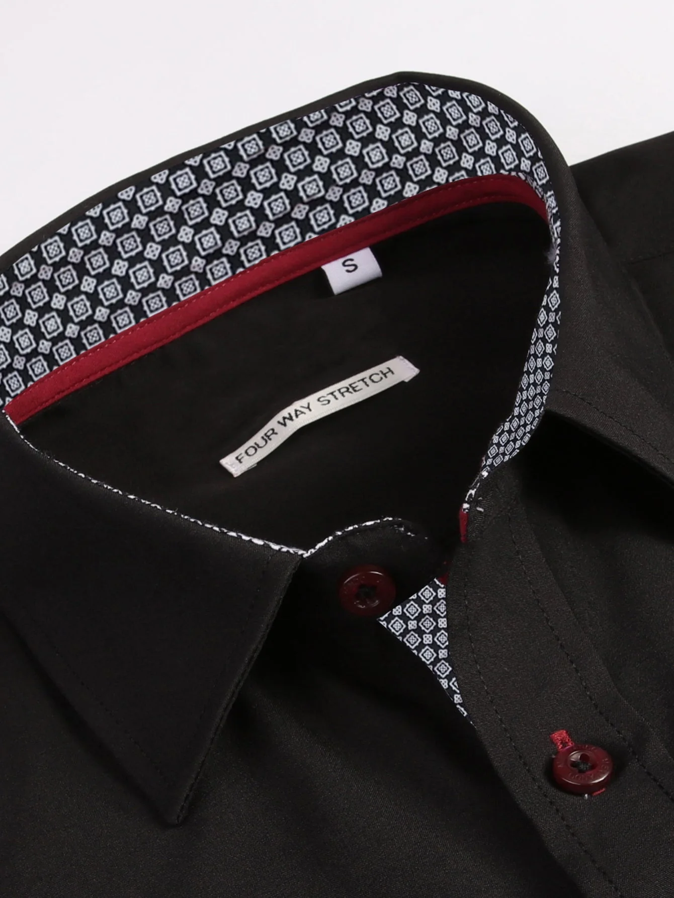 Dalmacio® | Long Sleeve Contrast Dress Shirt - Image 16