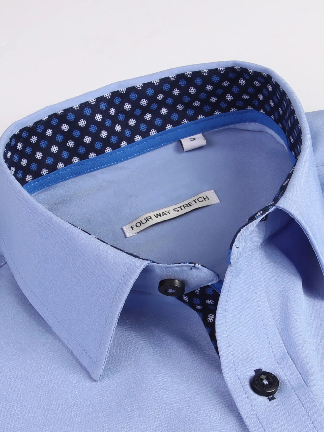 Dalmacio® | Long Sleeve Contrast Dress Shirt - Image 17