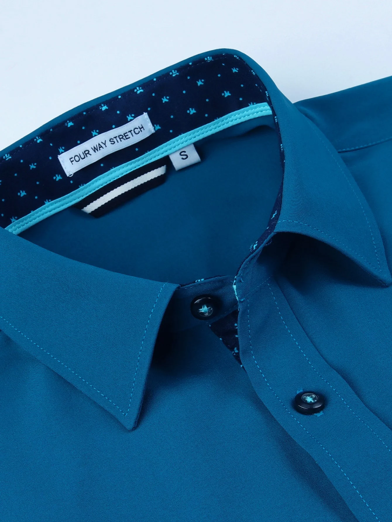 Dalmacio® | Long Sleeve Contrast Dress Shirt - Image 21