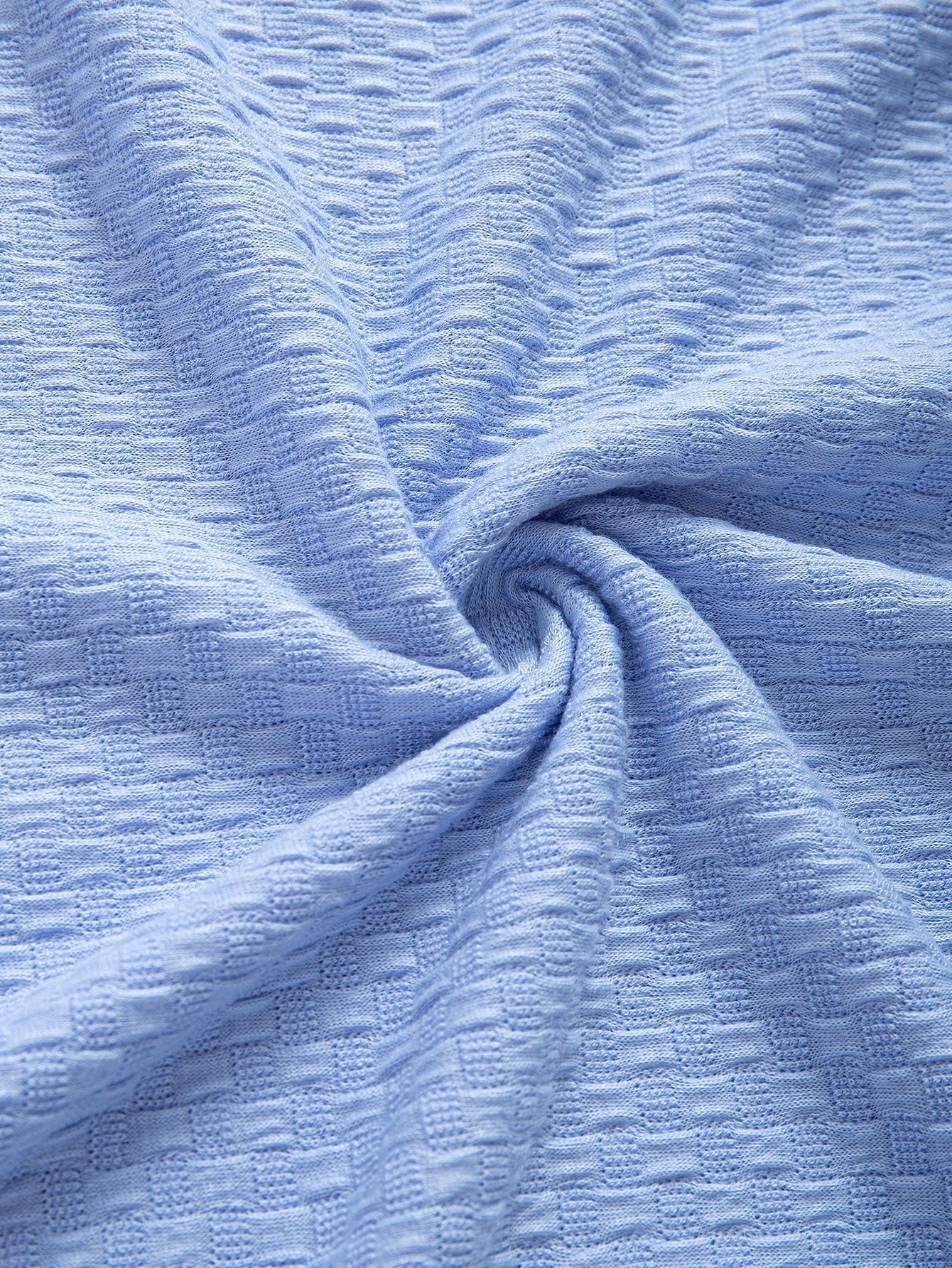 Damián® | Checkerboard Textured Knitted T-shirt - Image 9