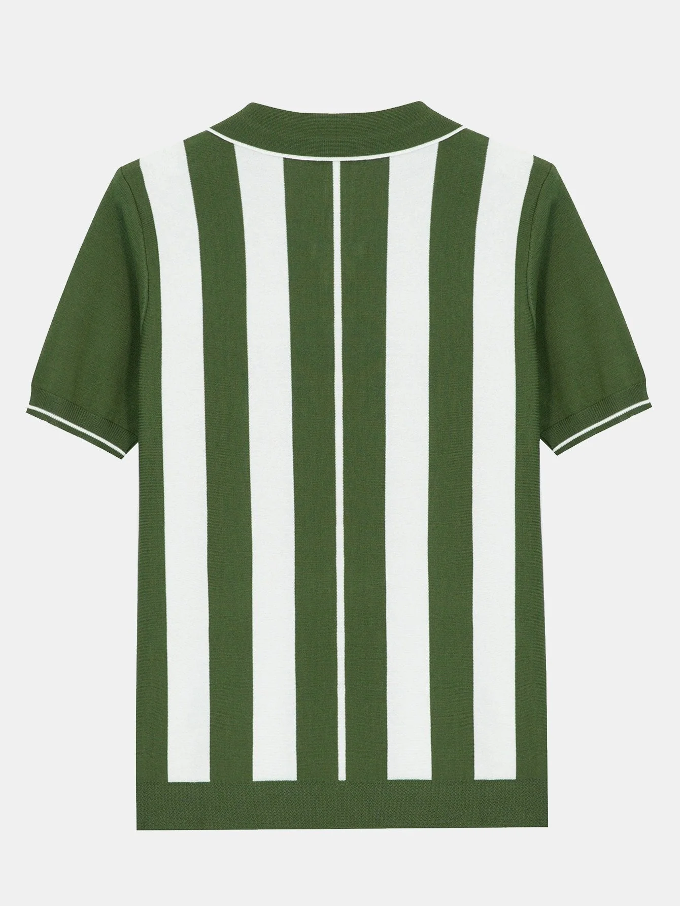 Damián® | Striped Zip Sweater Polo - Image 4