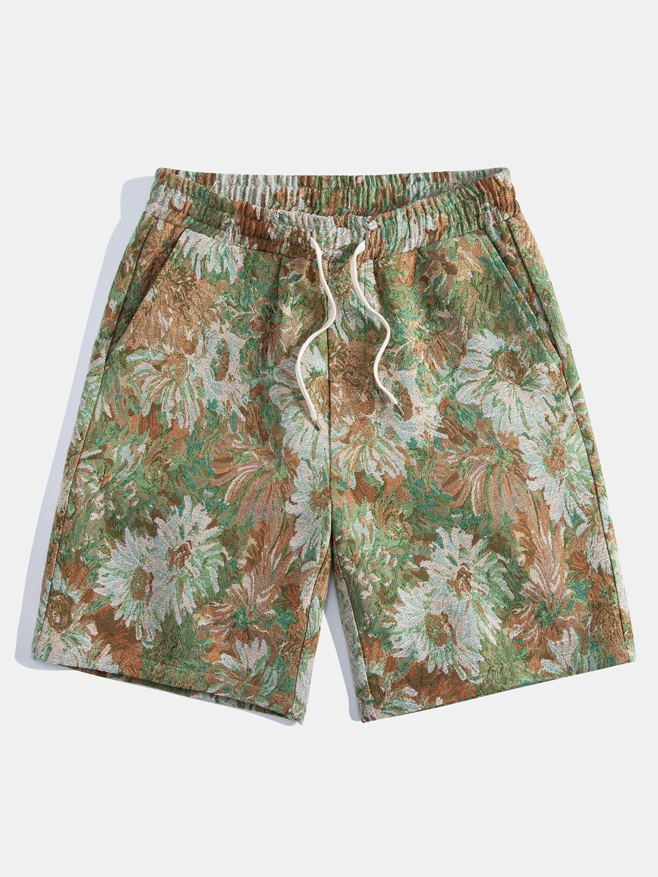 Damian | Painted Floral Jacquard Shorts - Image 16