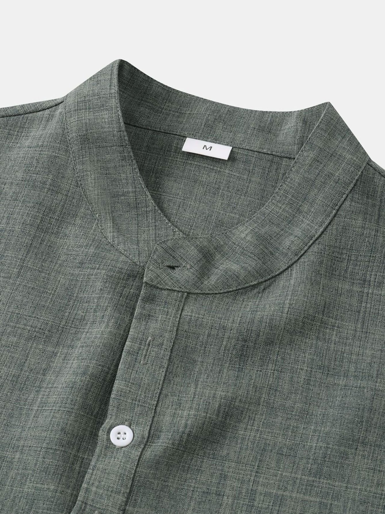 Damon® | Short Sleeve Linen Look Henley Shirt - Image 8