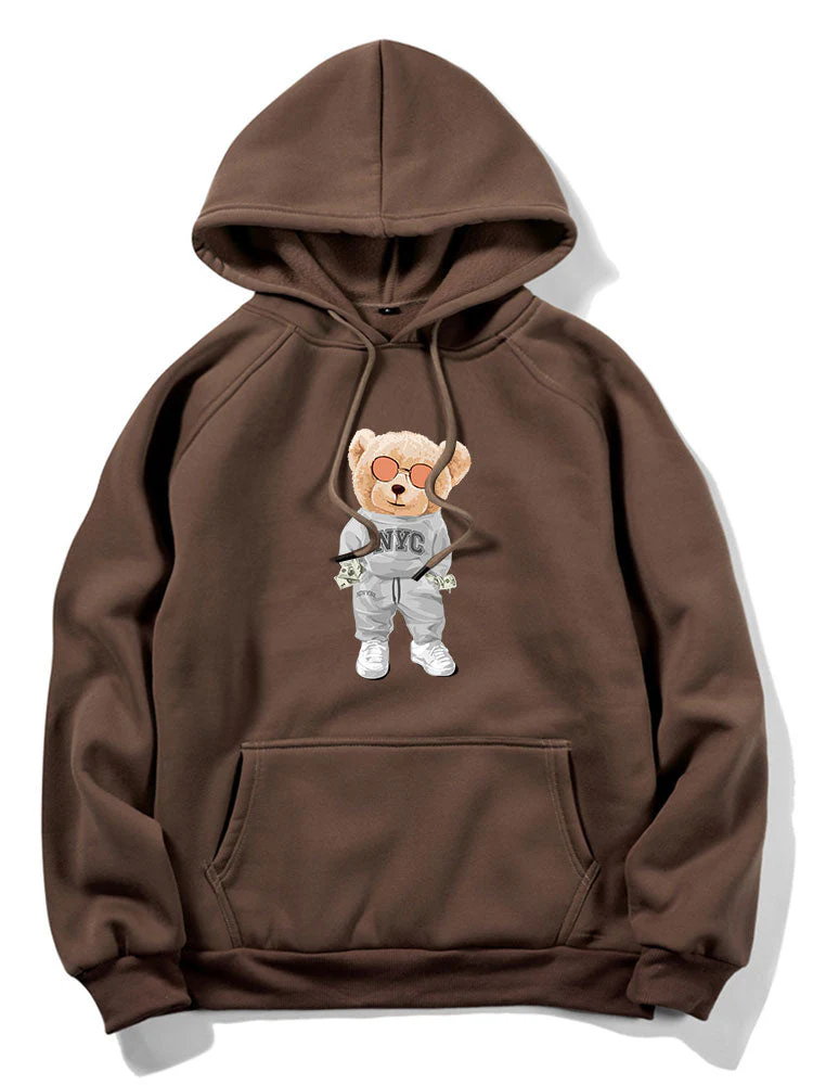 Damon | Rich Bear Print Hoodie - Image 12