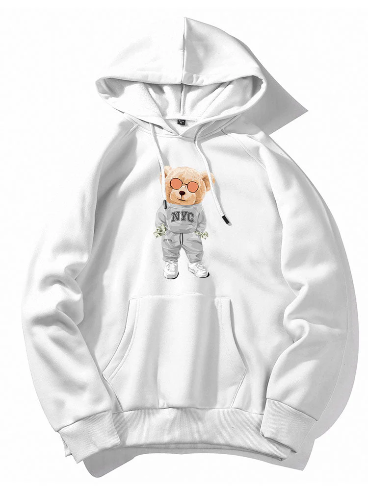 Damon | Rich Bear Print Hoodie - Image 13