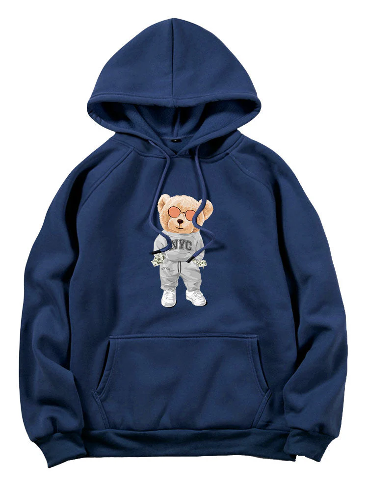 Damon | Rich Bear Print Hoodie - Image 14