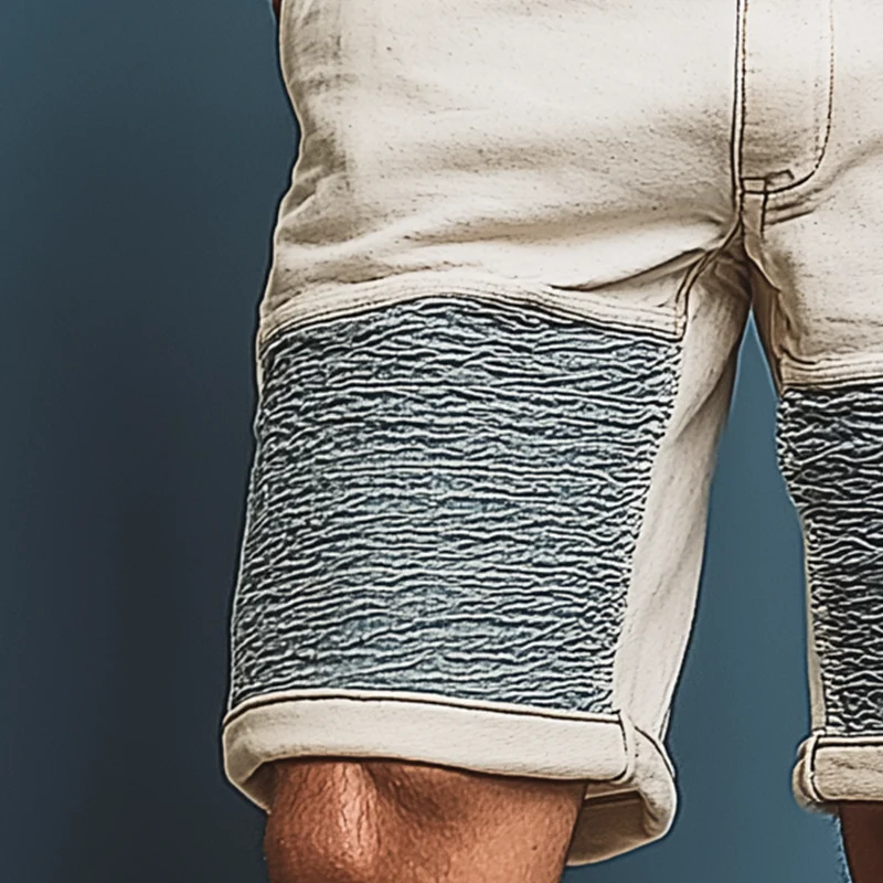 Dane | Men'S Summer Fashion Patchwork Denim Casual Shorts - Image 3