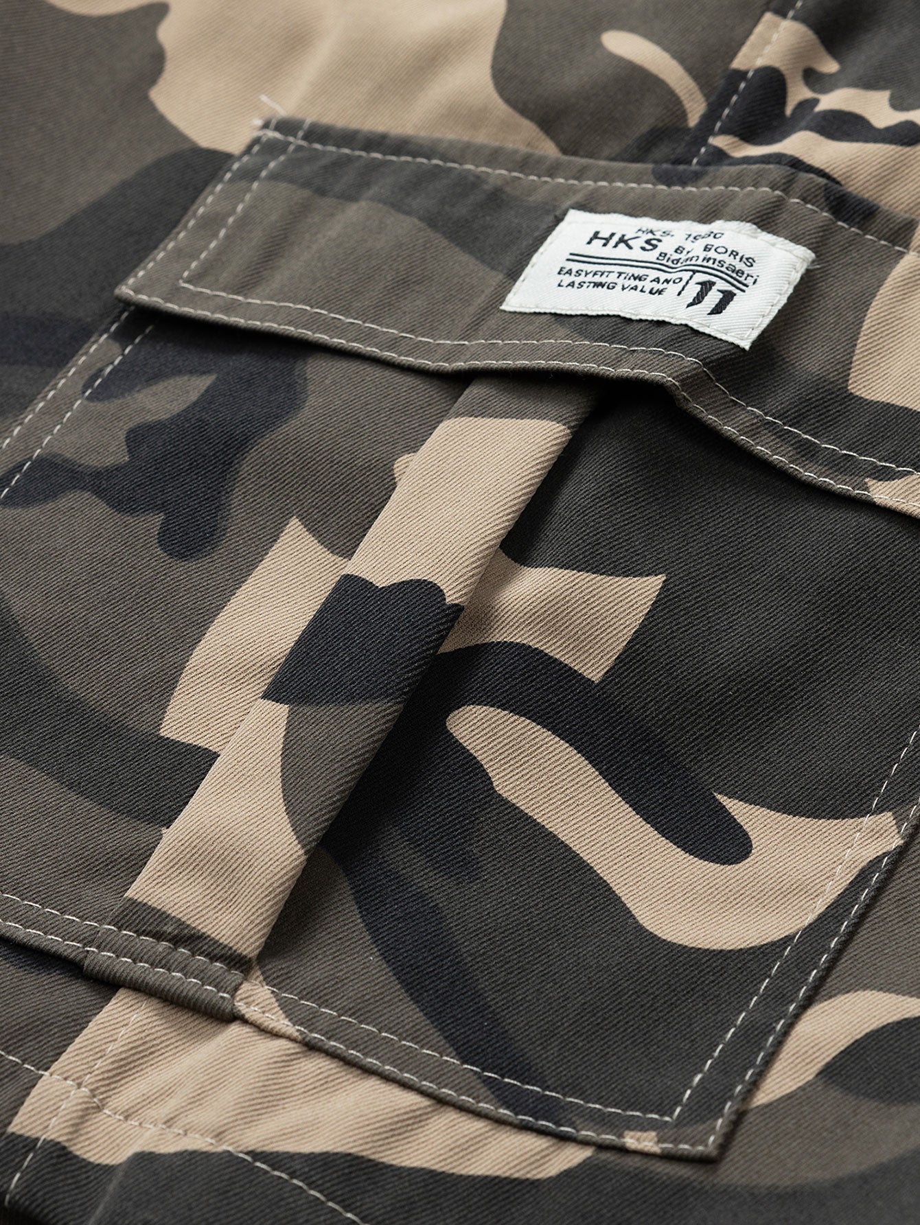 Daniel® | Camouflage Drawstring Cargo Shorts - Image 7