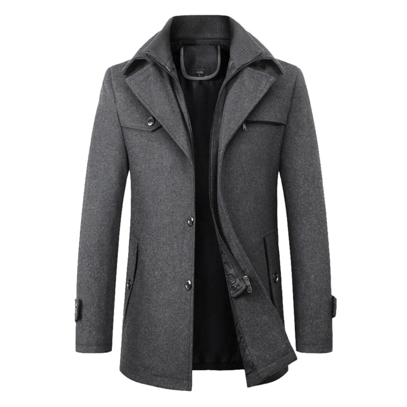 Daniel® | Classic Double Collar Coat - Image 4