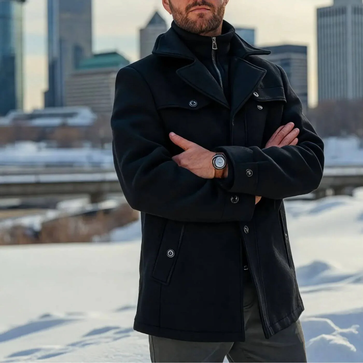 Daniel® | Classic Double Collar Coat - Image 9