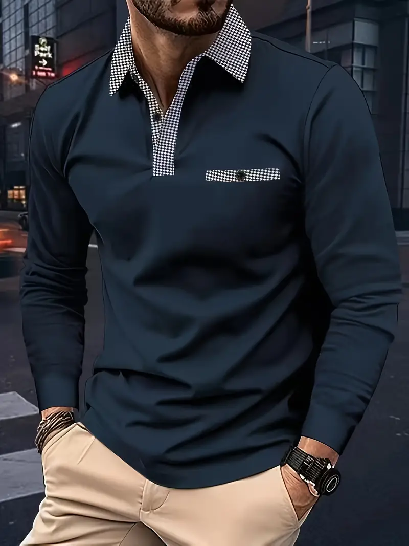Daniel® | Classic Long-Sleeved Polo Shirt For Spring - Image 3