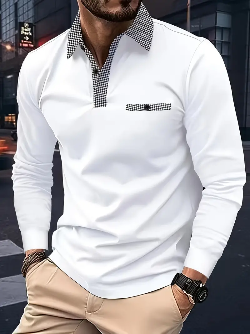 Daniel® | Classic Long-Sleeved Polo Shirt For Spring - Image 5