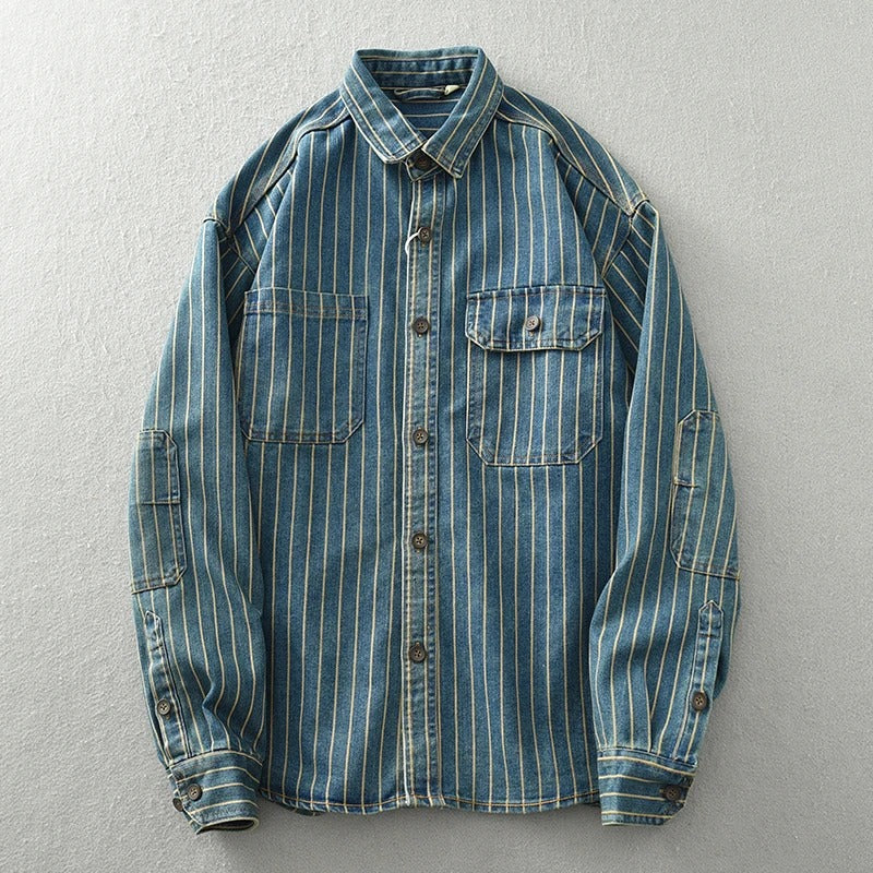 Daniel® | Vertical Striped Denim Jacket - Image 3