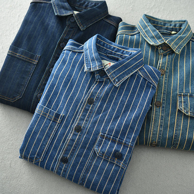 Daniel® | Vertical Striped Denim Jacket - Image 6