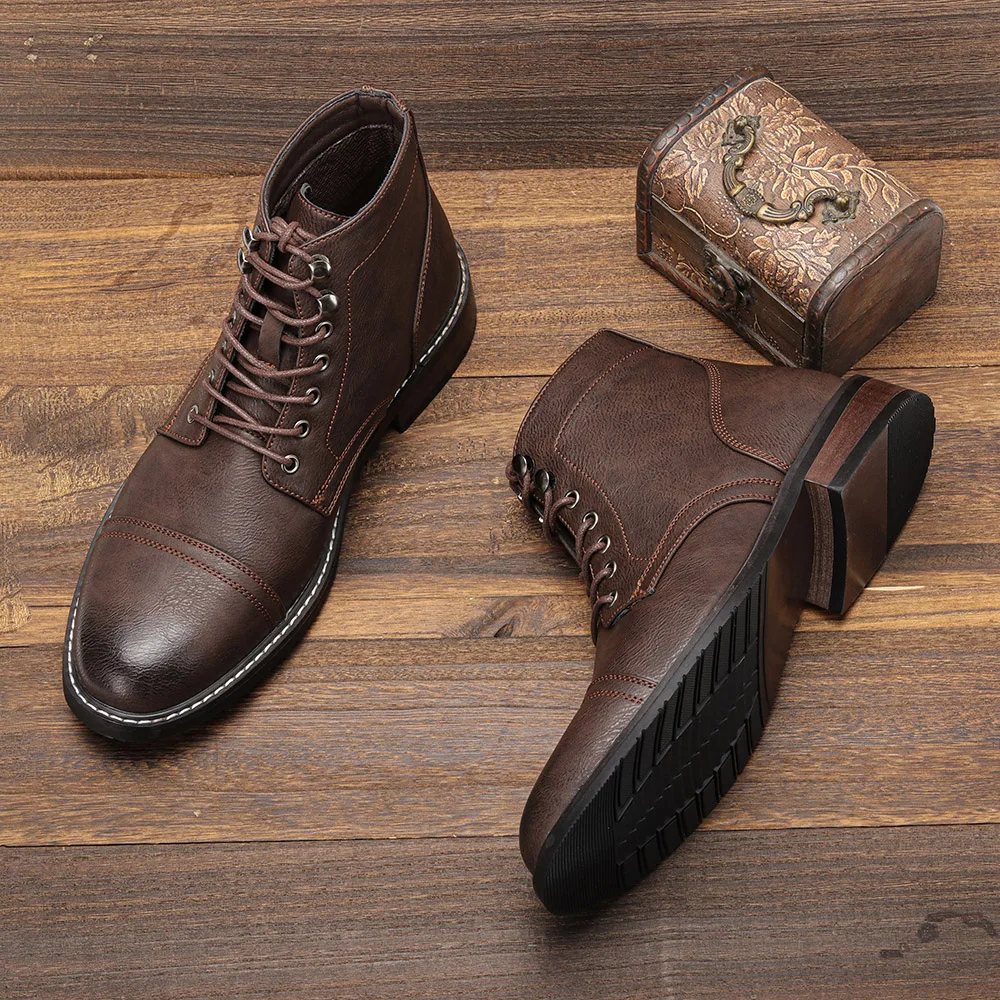 Daniel® | Vintage Derby Boots With Toe - Image 3