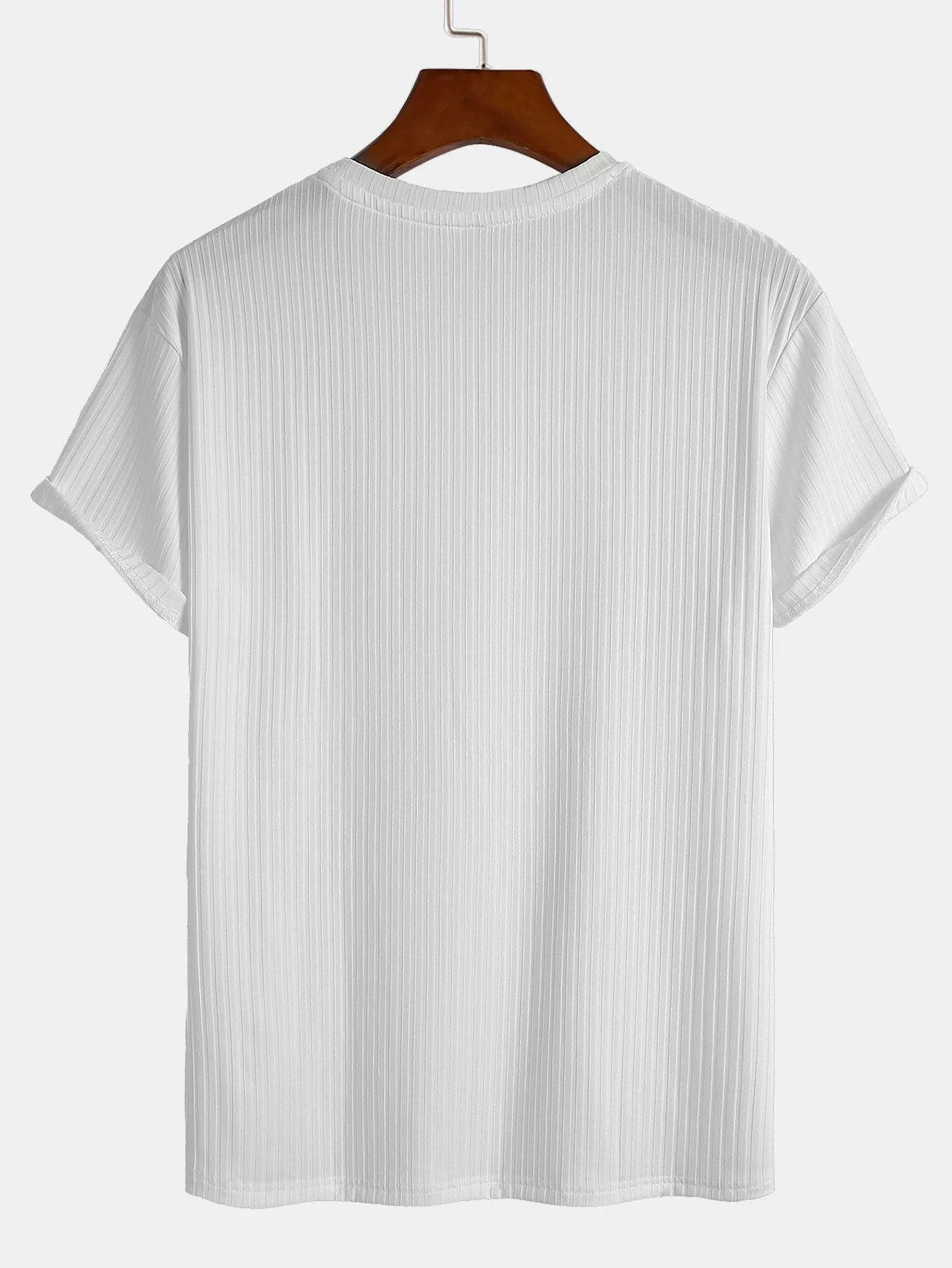 Danilo® | Basic Slim Fit Ribbed T-Shirt - Image 6