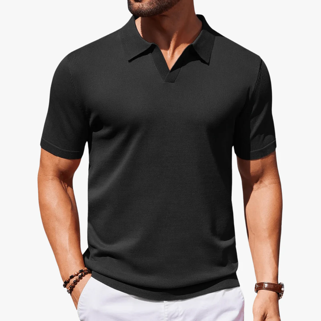 Danilo | Men's Knit Polo Shirt - Image 5