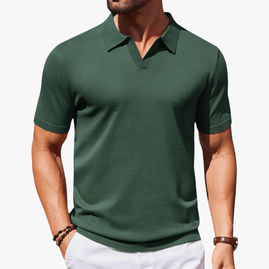 Danilo | Men's Knit Polo Shirt - Image 6