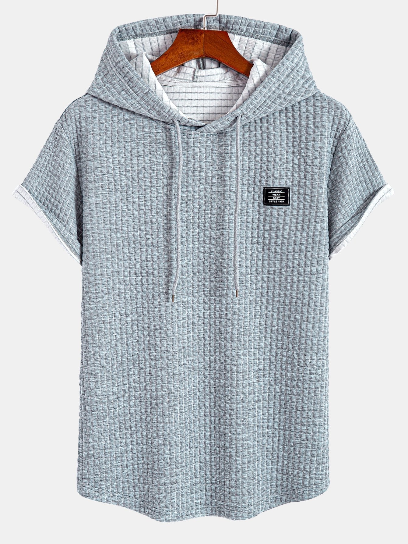 Danny® | Waffle Hooded Arc Hem T-Shirt - Image 2