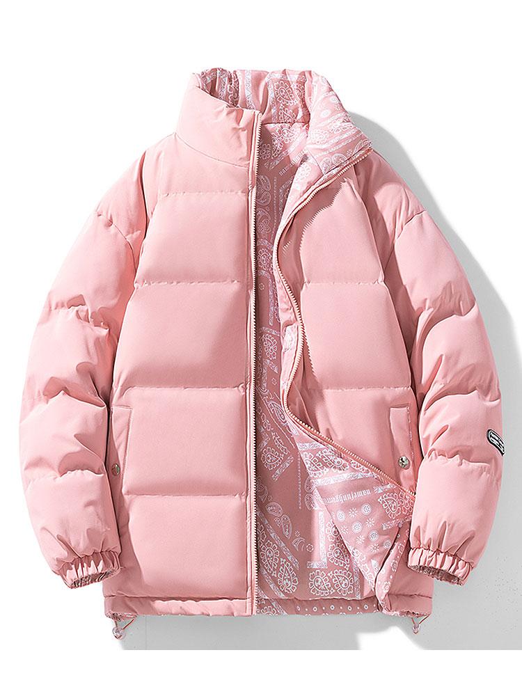 Darian | Reversible Paisley Puffer Coat - Image 22