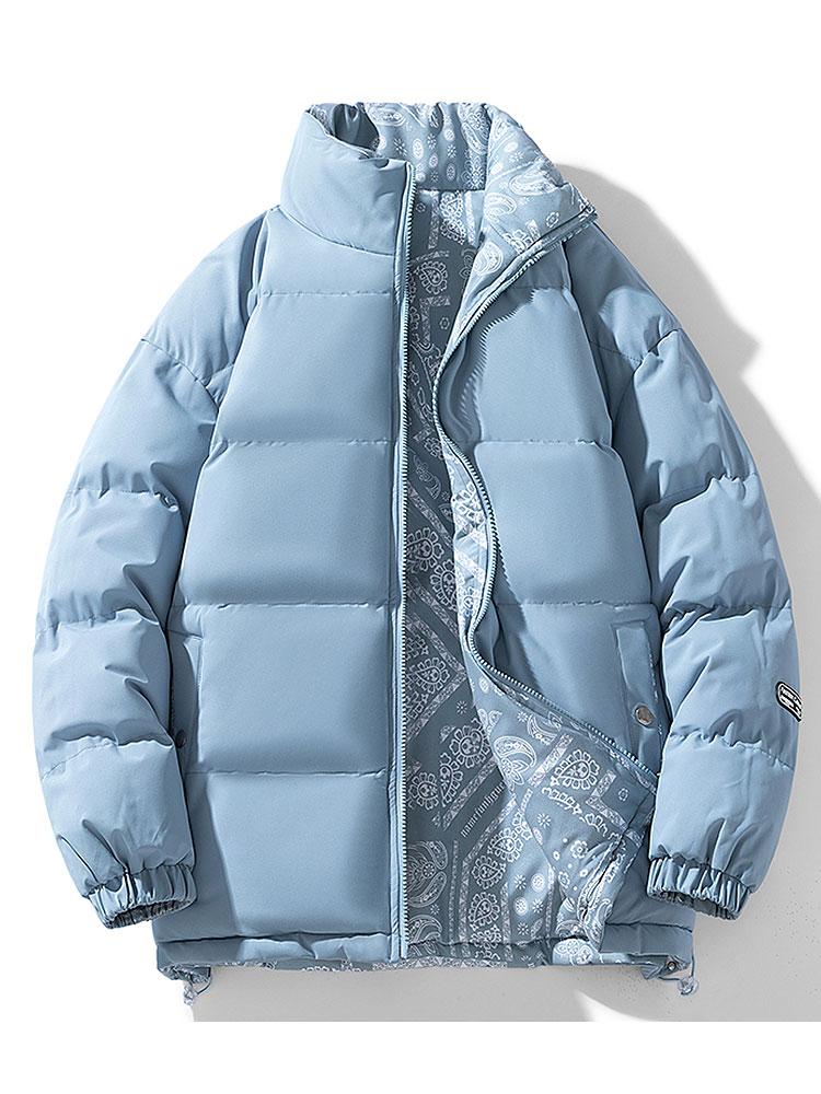 Darian | Reversible Paisley Puffer Coat - Image 3