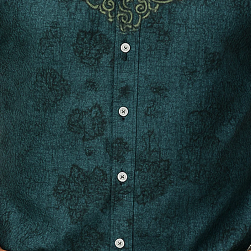 Darin | Men'S Summer Fashion Exquisite Printed Cotton Short Sleeve Shirt - Image 5