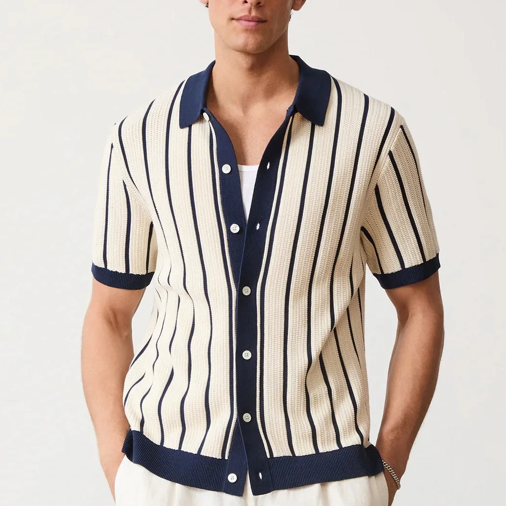Darren® | Stripe Knit Polo