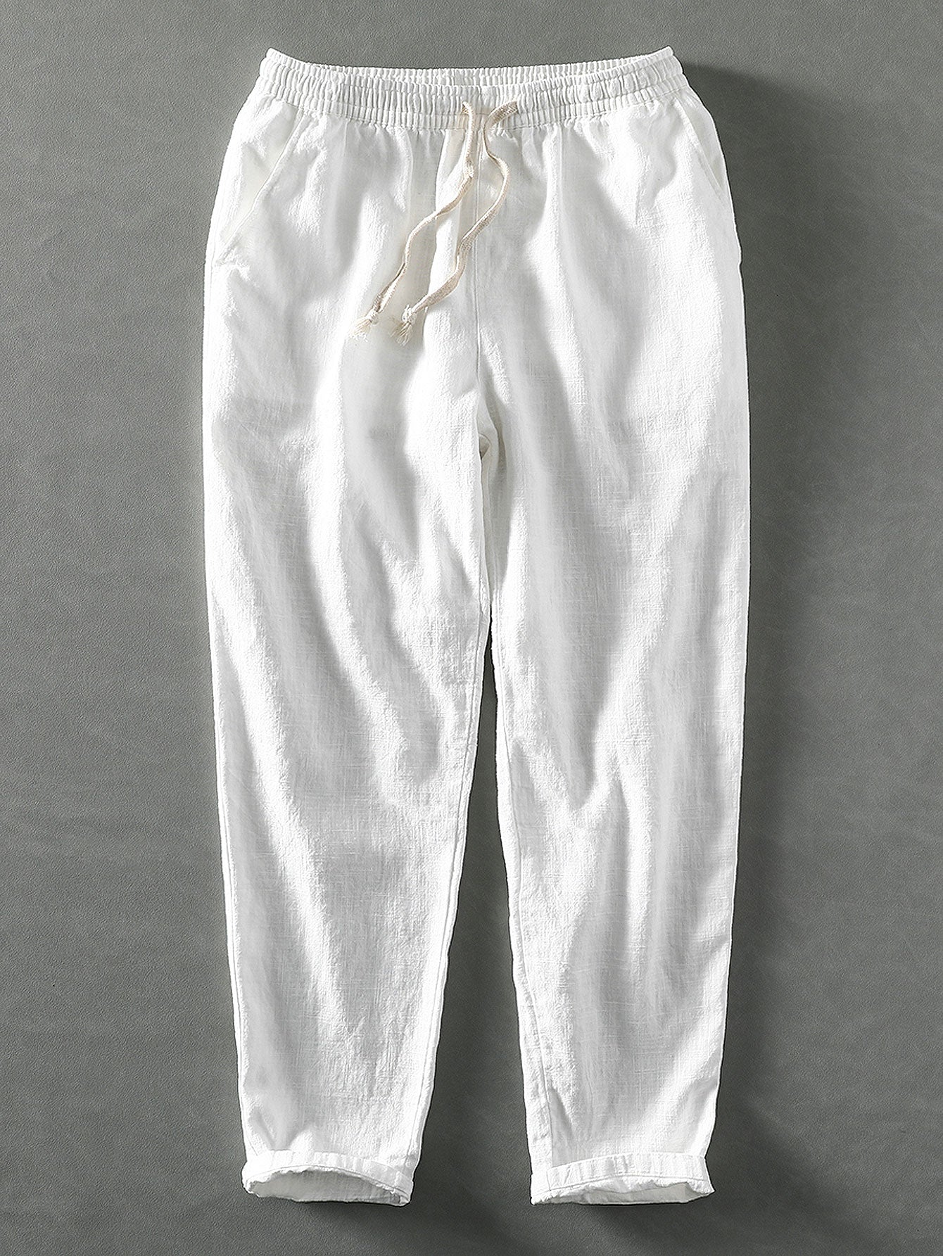 Dave® | Linen Cotton Blend Cropped Pants - Image 4