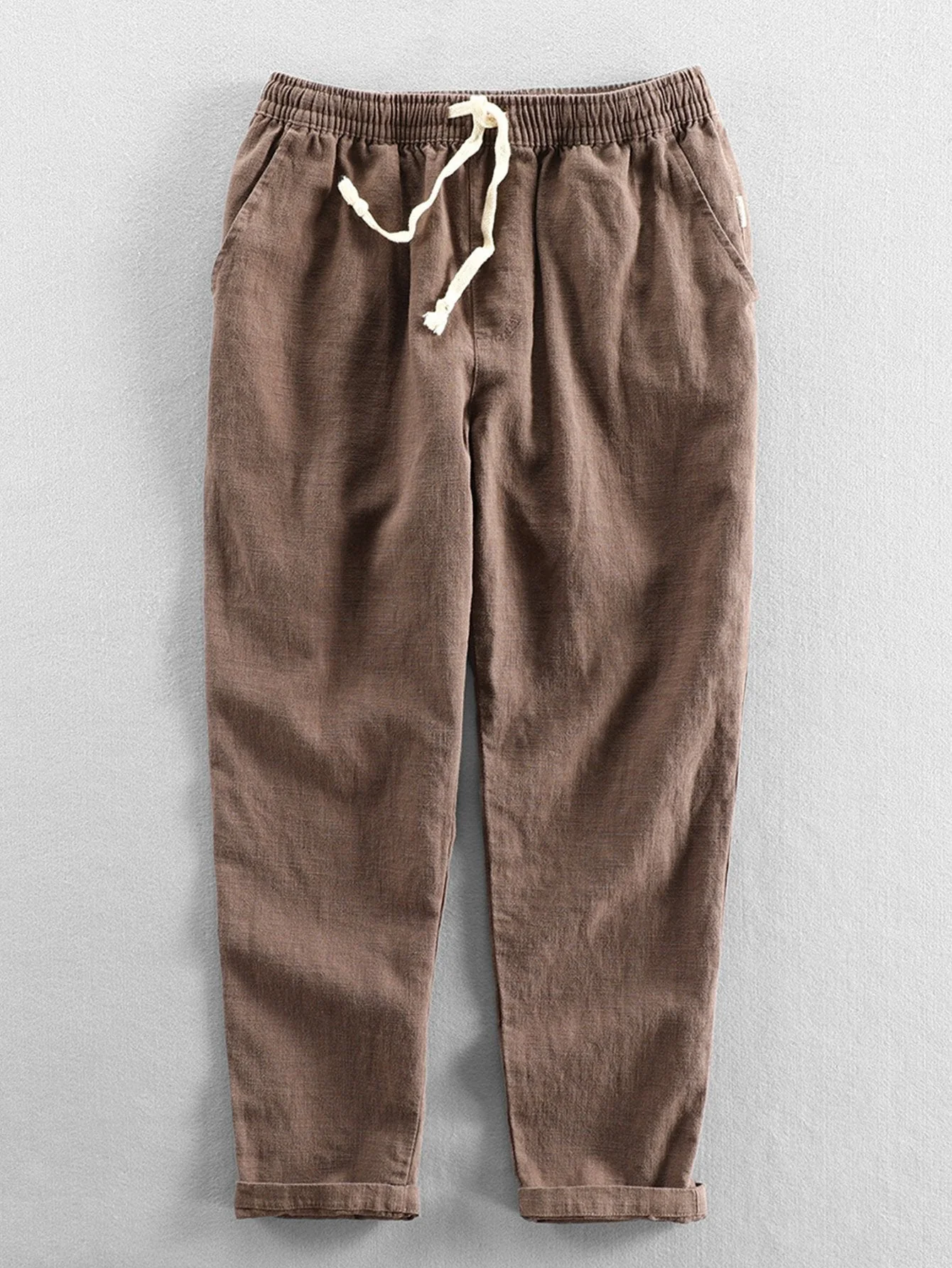 Dave® | Linen Cotton Blend Cropped Pants - Image 5