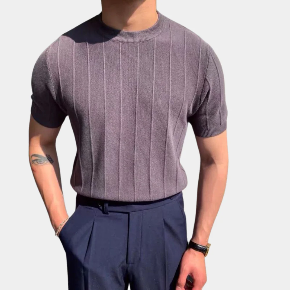 Davian® | Simply Knitted Men'S T-Shirt - Image 4