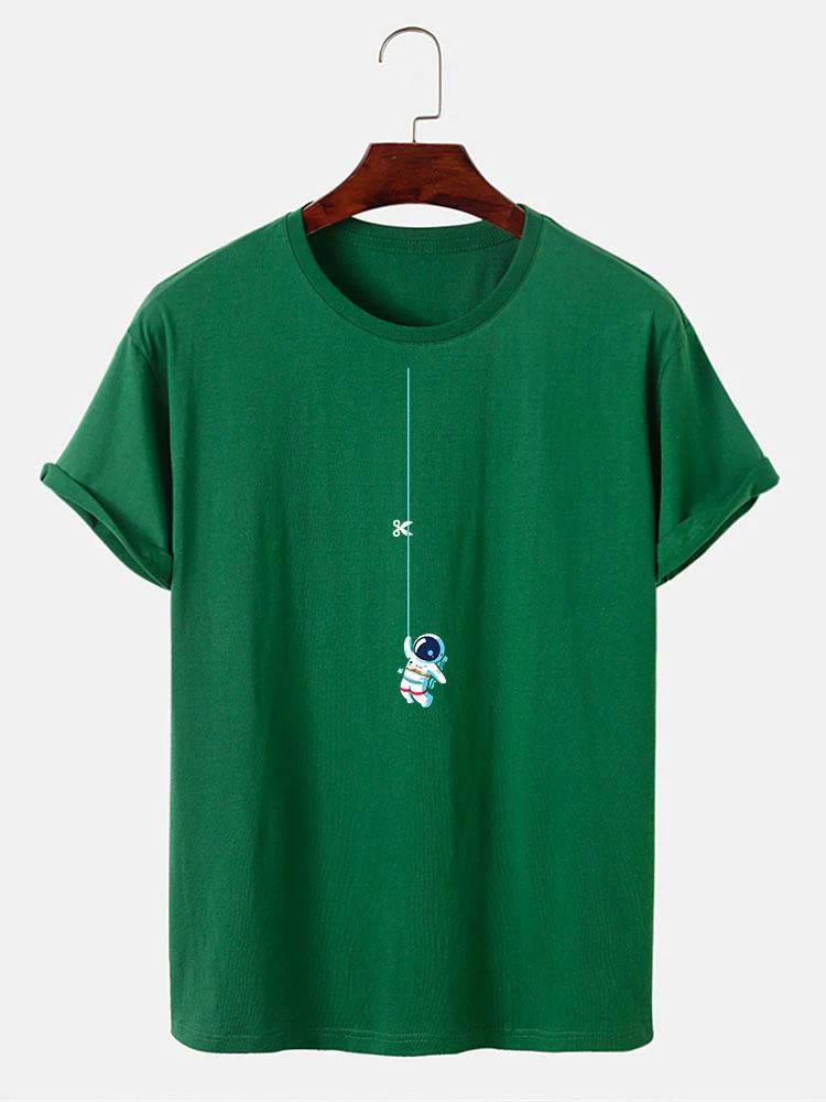 David® | Astronaut On A String Print T-Shirt - Image 10