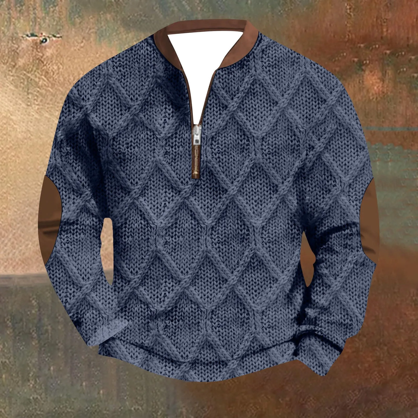 David® | Cozy vintage knit half-zip sweatshirt - Image 2