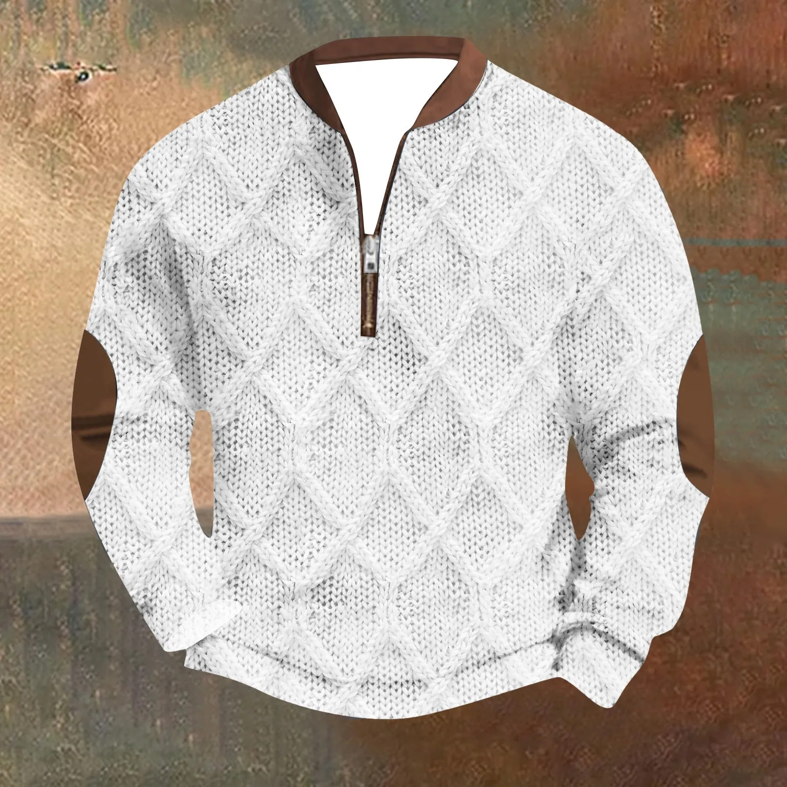 David® | Cozy vintage knit half-zip sweatshirt - Image 5