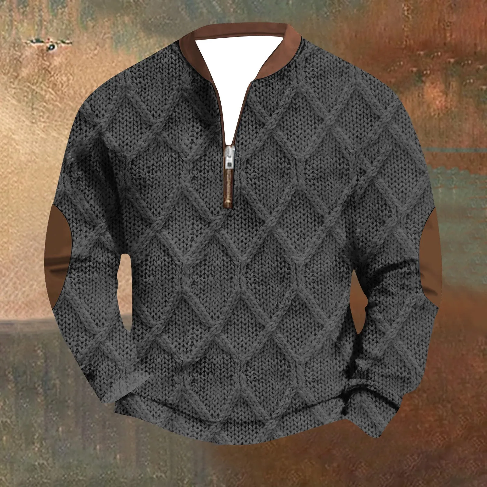 David® | Cozy vintage knit half-zip sweatshirt - Image 6