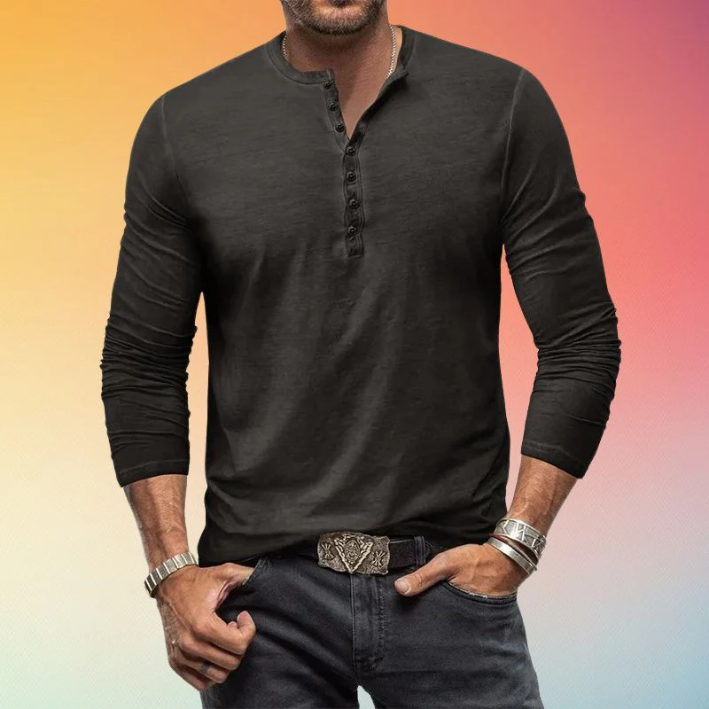 David® | Long-sleeved shirt with buttons - Image 2