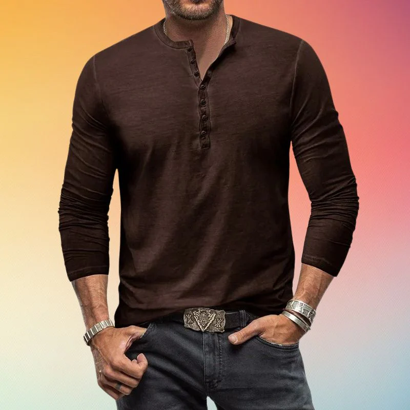 David® | Long-sleeved shirt with buttons - Image 3